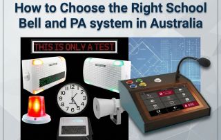 school bell and PA system Australia comparison diagram